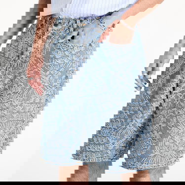 Šortky DAILY PAPER Daily Paper Macrame Denim Shorts Modrá | 2513093, 1
