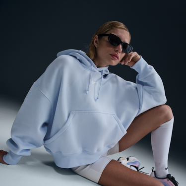Mikina Nike Nike Sportswear Phoenix Fleece Hoodie Modrá | DQ5858-423, 4