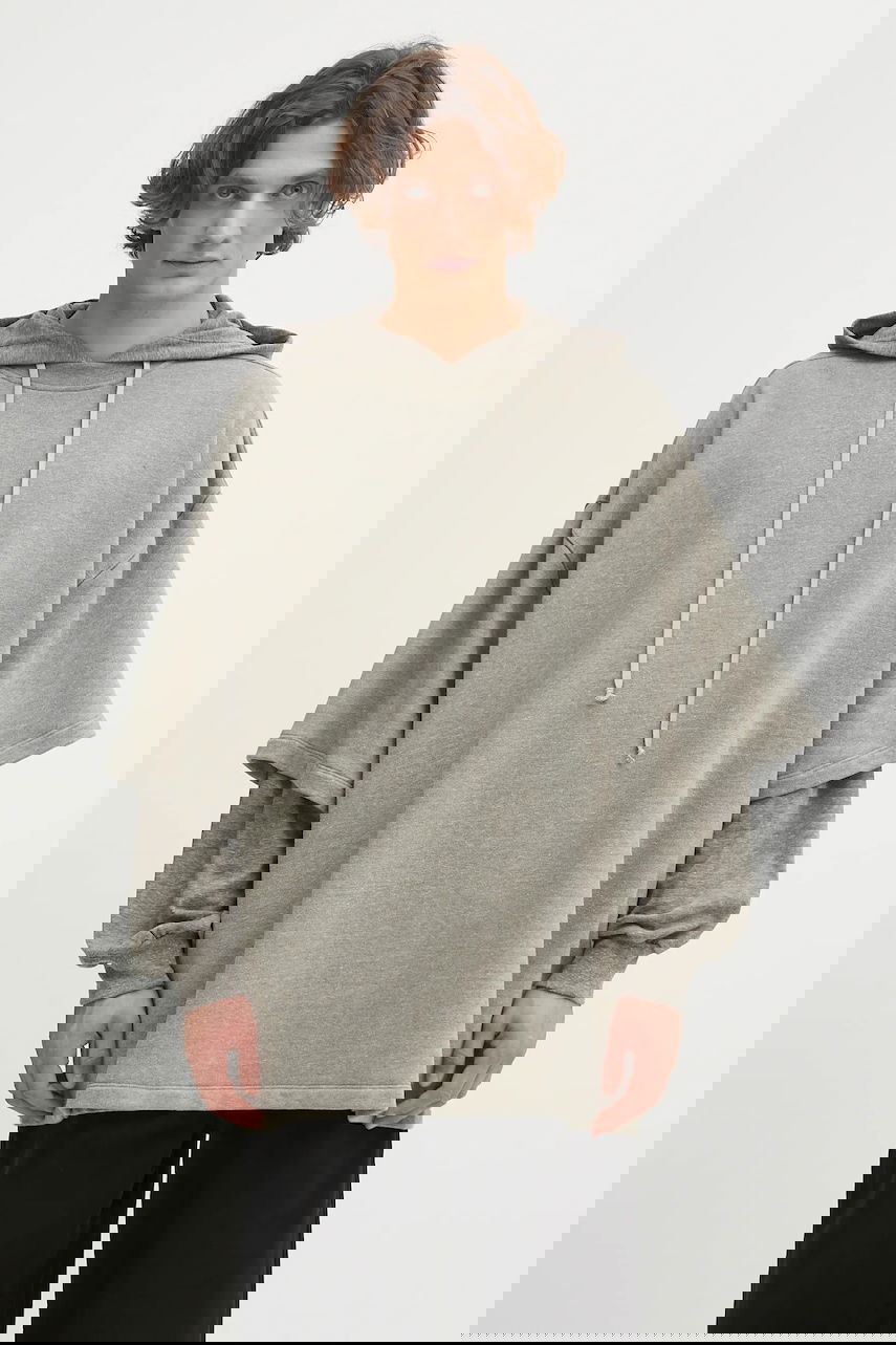 Mikina Rick Owens Rick Owens DRKSHDW Tommy Hustler Hoodie Šedá | DU02E7271.FGMJGM, 0