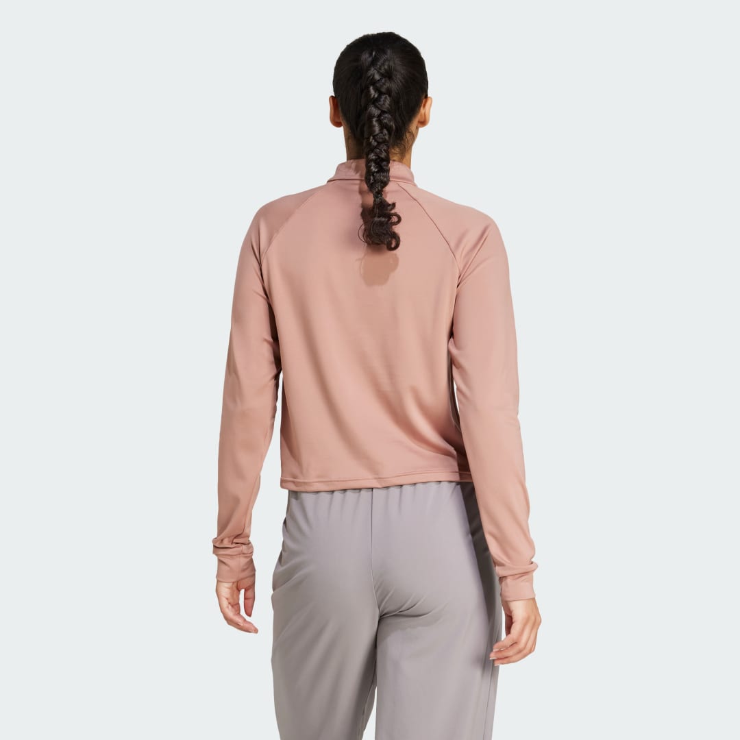 Mikina adidas Performance Training Quarter-Zip Top Ružová | JP1822, 1