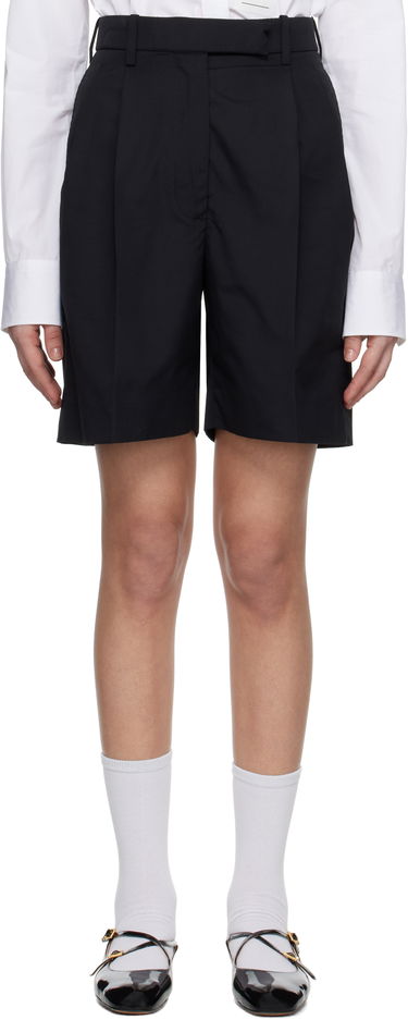 Šortky Thom Browne Thom Browne Typewriter Cloth Double Pleat Shorts Čierna | FTC501U-04502, 0