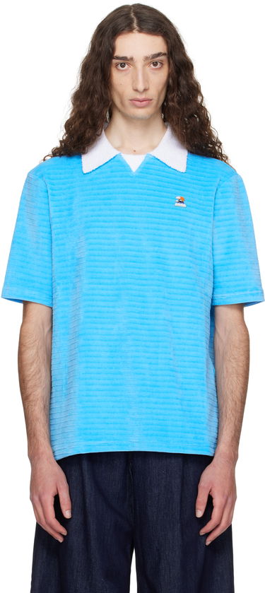 Polo tričko Casablanca Casablanca Knit Piqué Polo Modrá | MPF25-JTP-243-03, 0