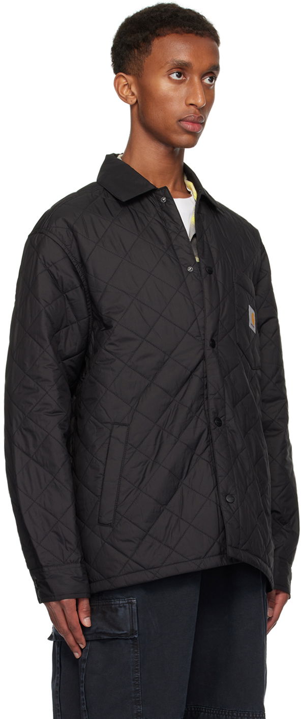 Prešívaná bunda Carhartt WIP Quilted Shirt Jacket Čierna | I034363, 1
