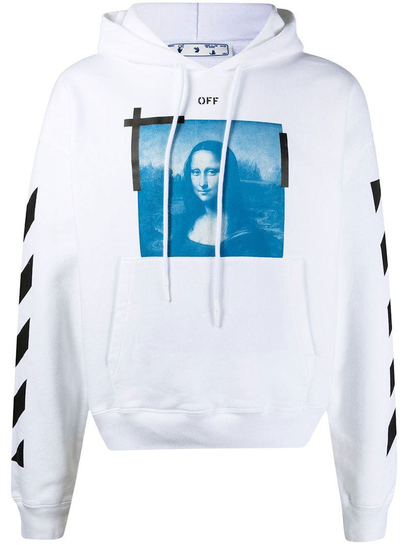 Mikina Off-White Mona Lisa Hoodie Biela | OMBB037R21FLE0010110, 0
