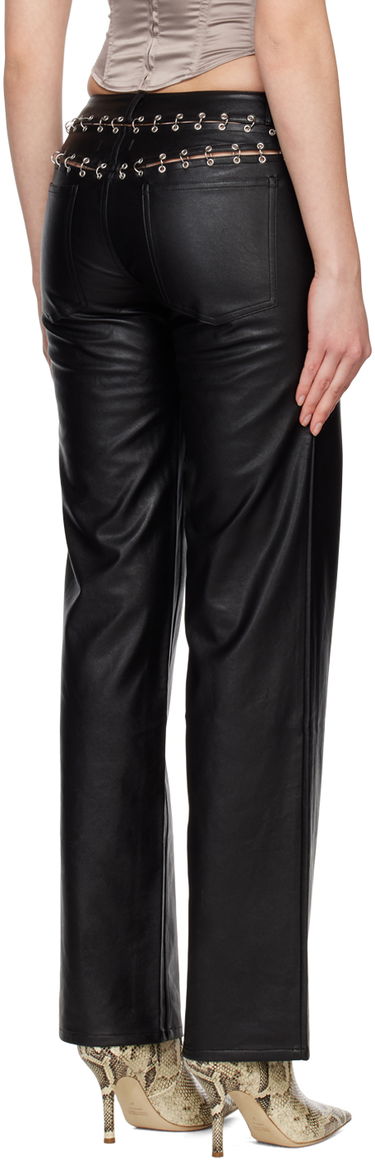 Nohavice Miaou Miaou Marco Faux-Leather Pants Čierna | 1033PUBLK, 2