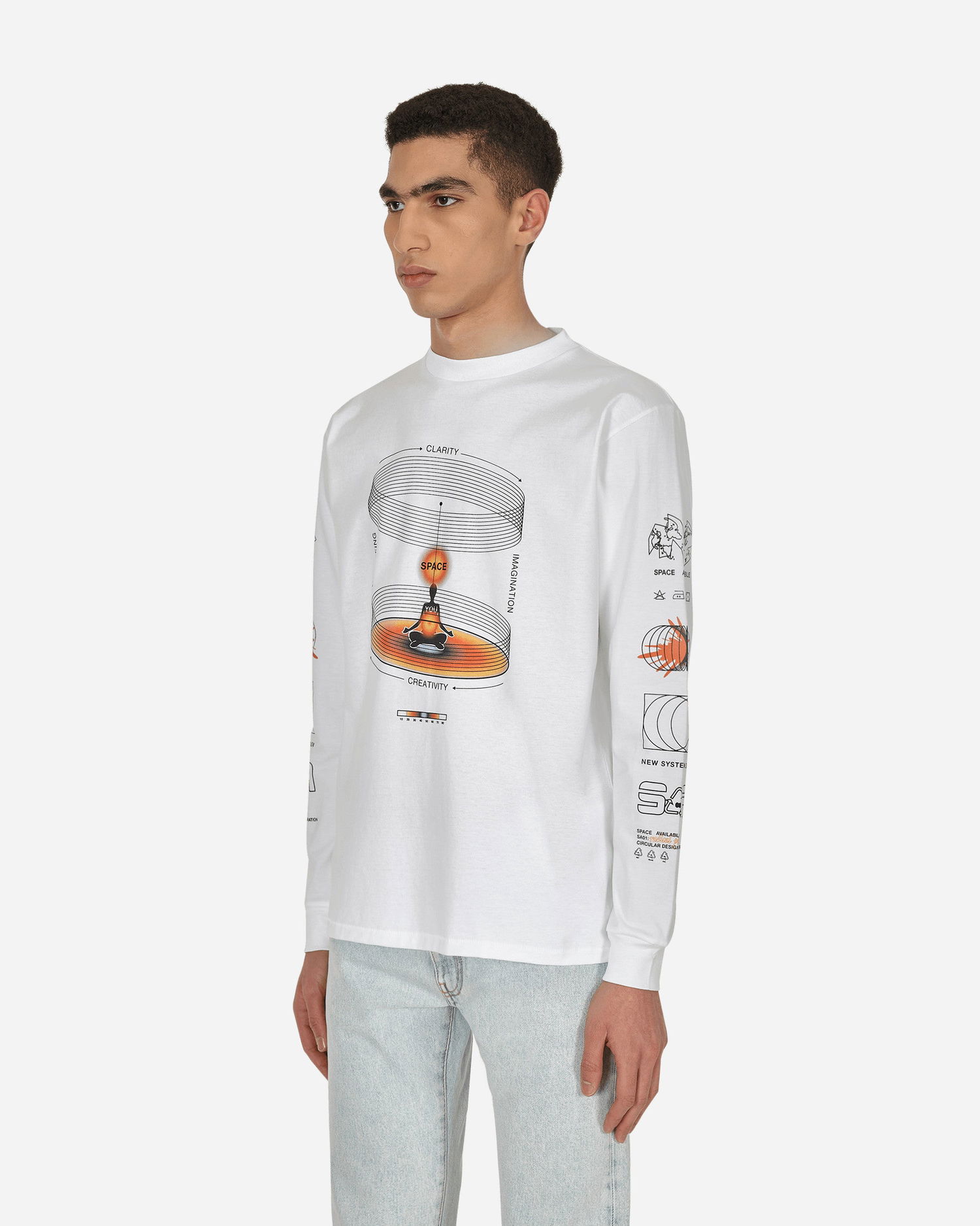 Tričko Space Available Whole Being T-Shirt Biela | SA-WBT002-WHT WHITE, 1