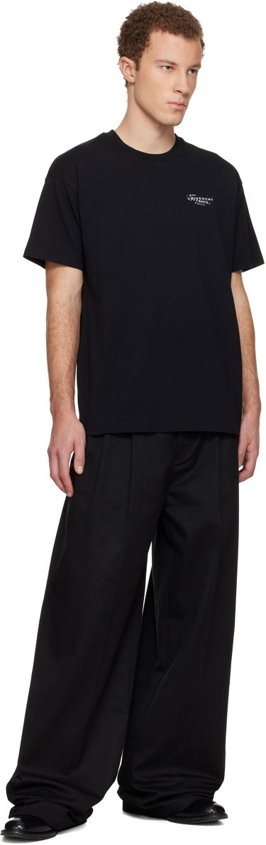 Tričko Givenchy 'GIVENCHY' Stamp Print T-shirt Čierna | BM71NK3YSA001, 3