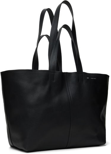 Tote bag AMI AMI Paris Leather Midi Tote Čierna | ULL025.AL0090, 4