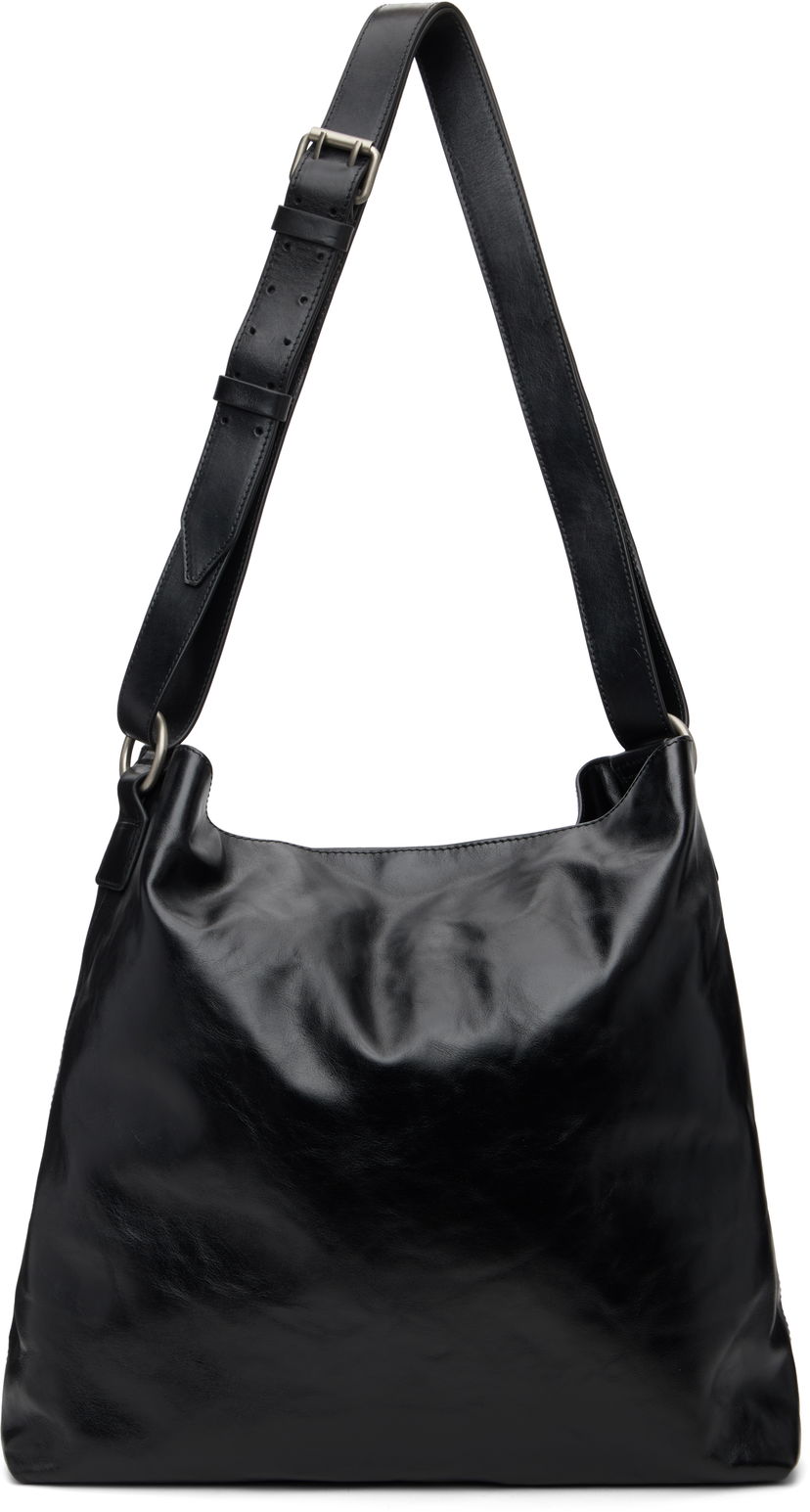 Taška cez rameno Dries Van Noten Dries Van Noten Leather Messenger Bag Čierna | 252-021516-151