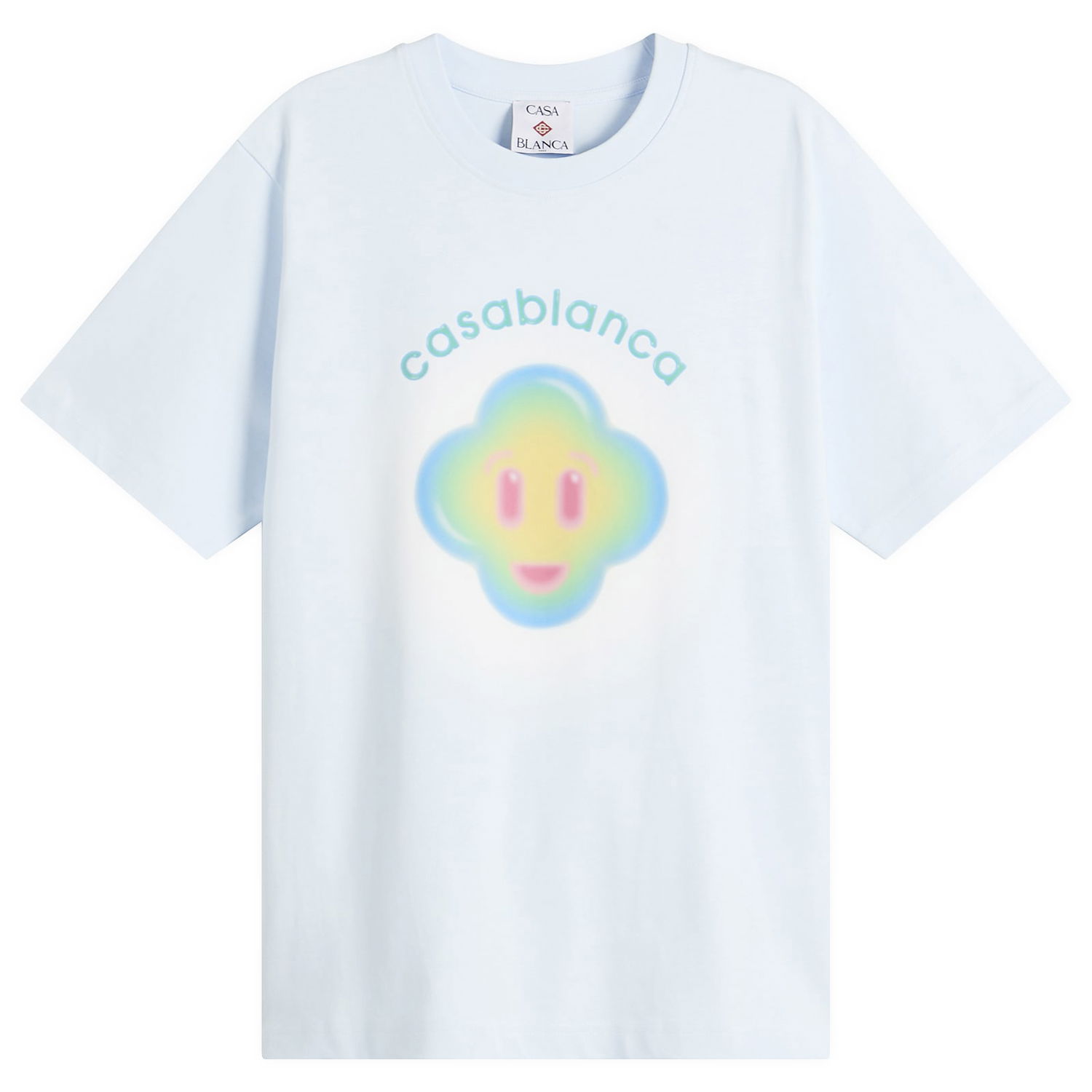 Tričko Casablanca Airbrush Smiley Classic T-Shirt Modrá | M-SP26-JTS-001-09, 1