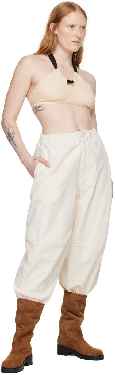 Crop Top Baserange Beige Halter Neck Bra Béžová | BRCI-RB-SU24, 3