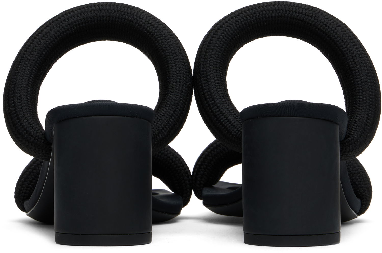 Starostlivosť o obuv Alexander Wang Alexander Wang Jax Tubular Heeled Sandals Čierna | 30424S010, 1