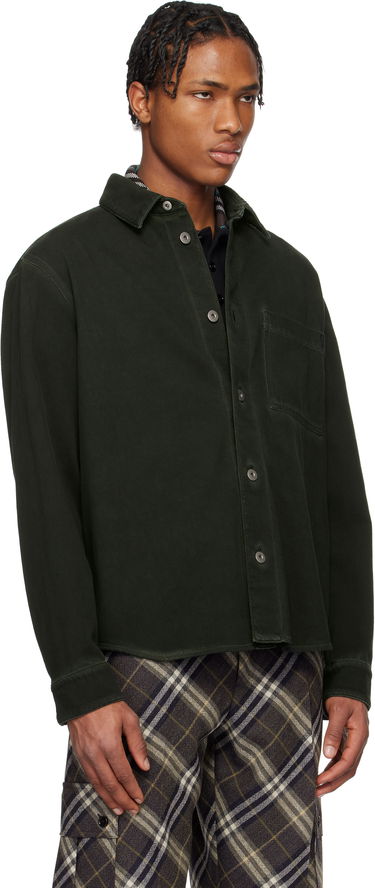 Košeľa Burberry Burberry Garment Dyed Denim Shirt Zelené | 8101259, 1