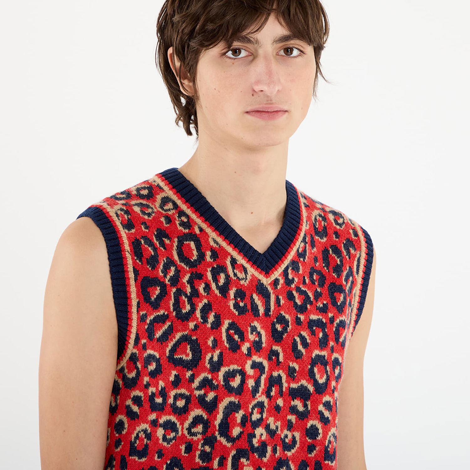 Vesta adidas Originals Wales Bonner Leopard Print Knit Vest Rôznofarebný | KD0335, 1
