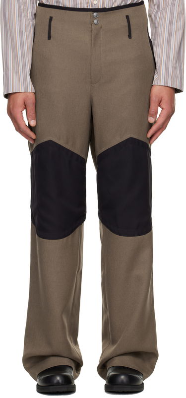 Nohavice KIKO KOSTADINOV Kiko Kostadinov Orvos Panelled Trousers Hnedá | KKAW25T07-18, 0