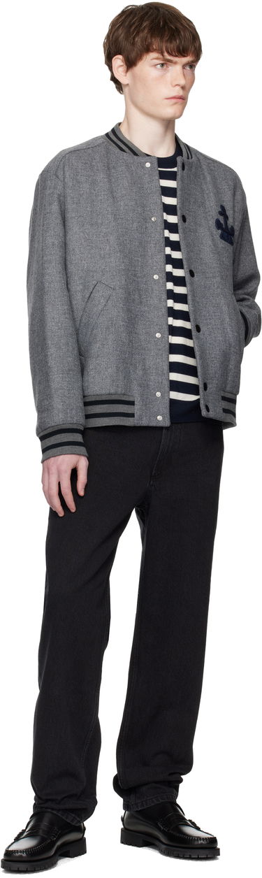Bomber bunda A.P.C. A.P.C. Micka Wool Bomber Jacket Šedá | WVBEB-M32010, 3