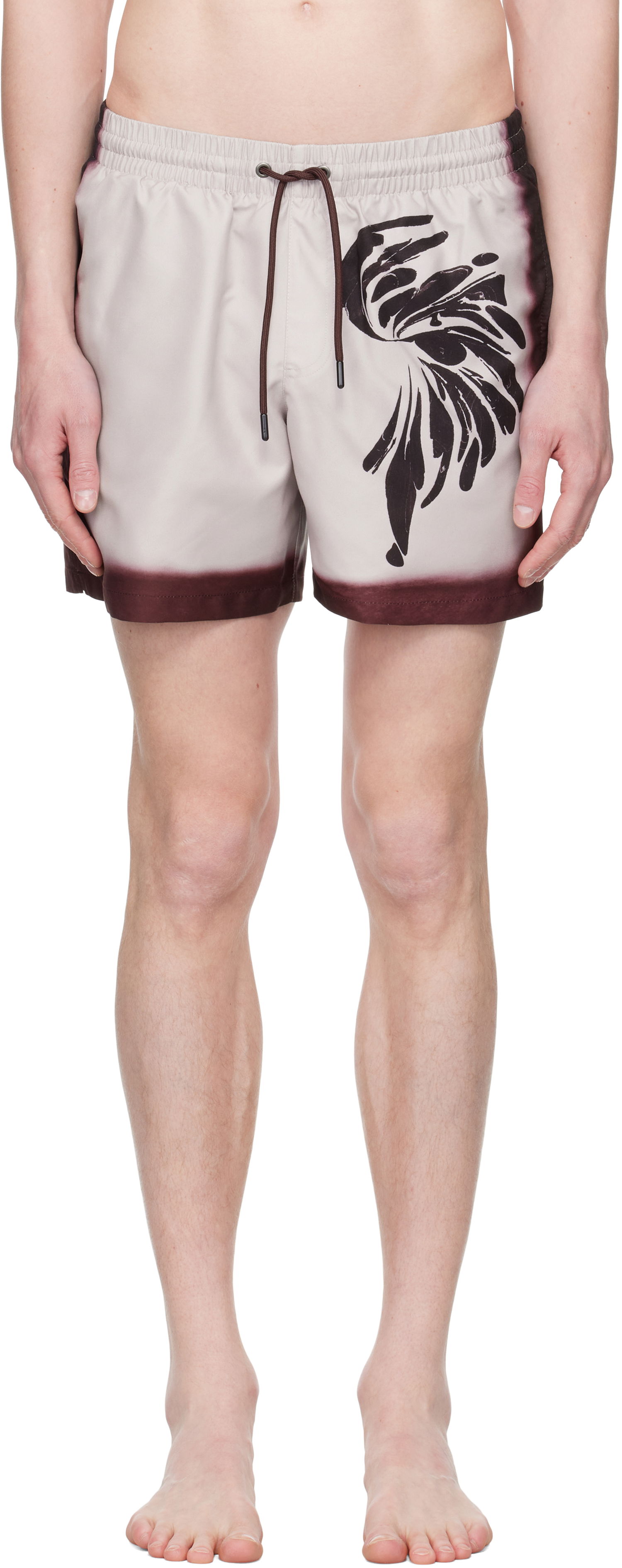 Plavky Dries Van Noten Dries Van Noten Printed Swim Shorts Béžová | 251-082500-1433, 0