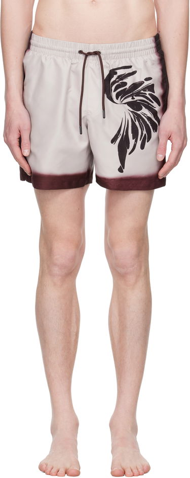 Plavky Dries Van Noten Dries Van Noten Printed Swim Shorts Béžová | 251-082500-1433, 0