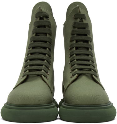Oblečenie The Attico Attico Selene Canvas Ankle Boots Zelené | 221WS443 C008, 1