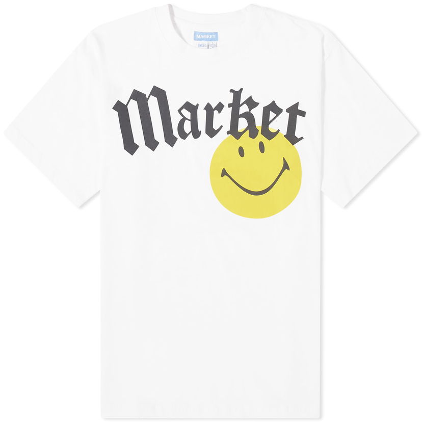 Tričko MARKET Smiley Gothic T-Shirt Biela | 399001639-WHT