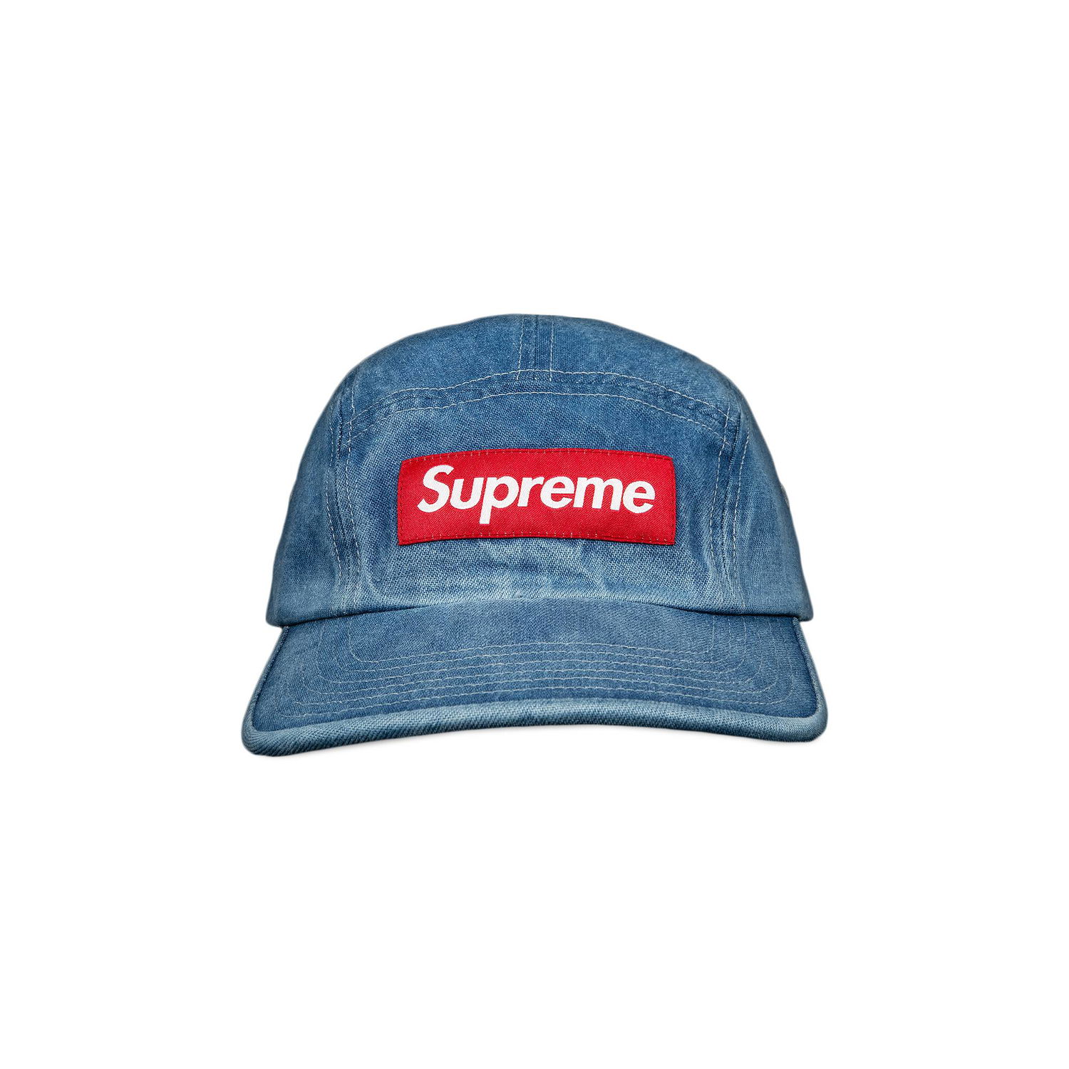 Šiltovka Supreme Washed Chino Twill Camp Cap Modrá | SS21H52 DENIM, 1