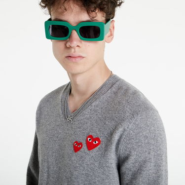 Sveter Comme des Garçons PLAY Crewneck Sweater Šedá | AZN070 grey, 3
