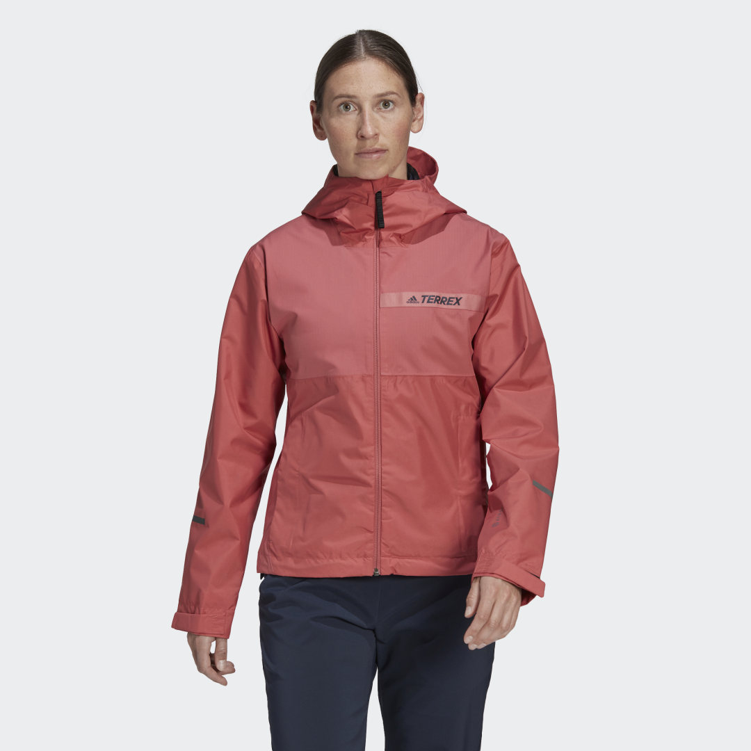 Vetrovka adidas Performance Terrex Multi RAIN.RDY 2-Layer Červená | HF0827, 1