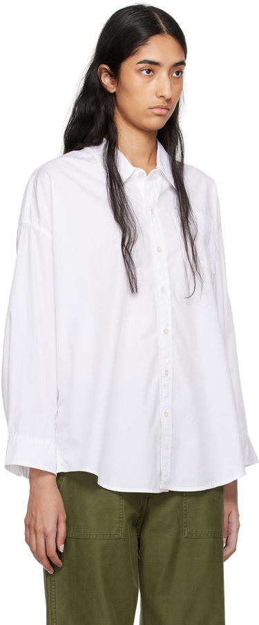 Košeľa R13 R13 Drop Neck Shirt Biela | R13W7469-001, 4