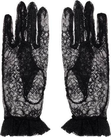 Rukavice Valentino VLogo Signature Lace Gloves Čierna | 7W2GD00FYCC, 1