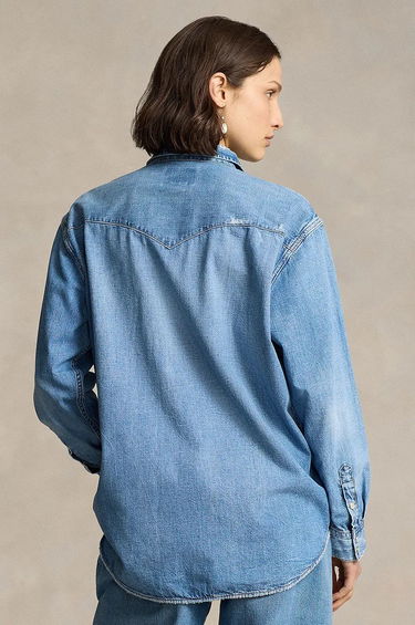 Košeľa Polo by Ralph Lauren Relaxed Fit Denim Shirt Modrá | 211940722, 1