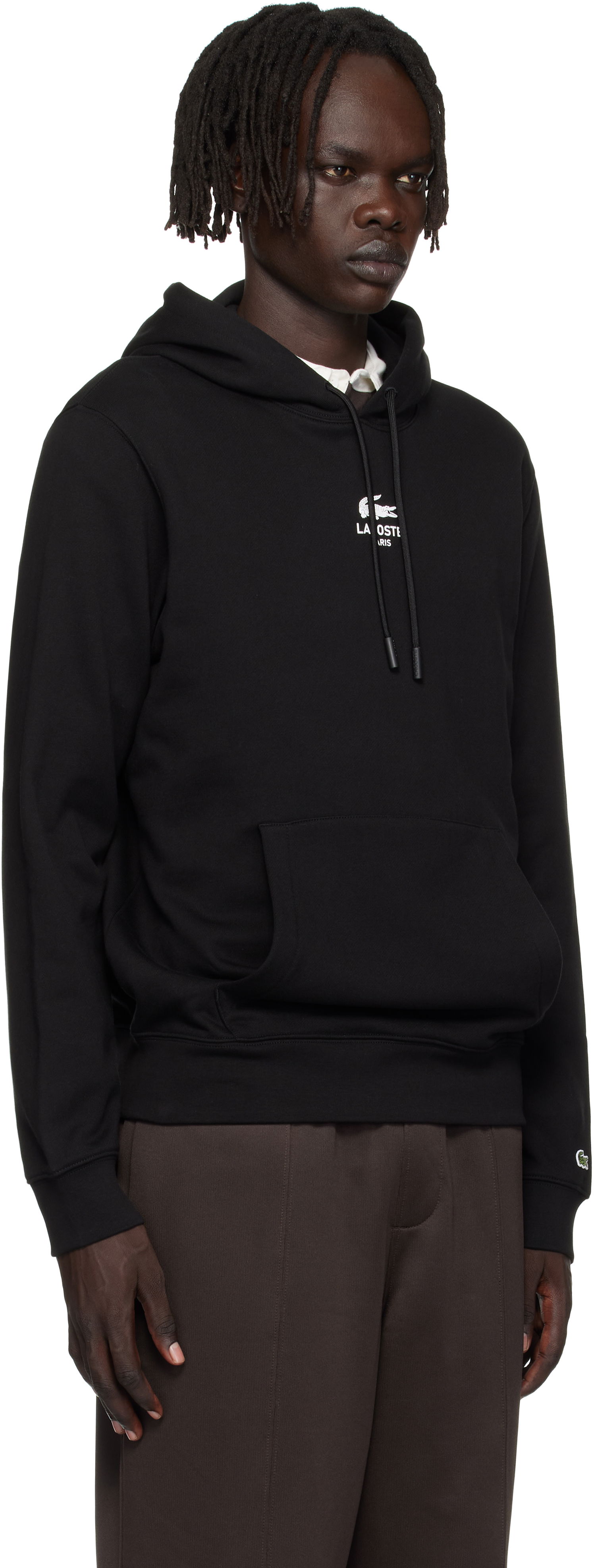 Mikina Lacoste Print Hoodie Čierna | SH2740_031, 1