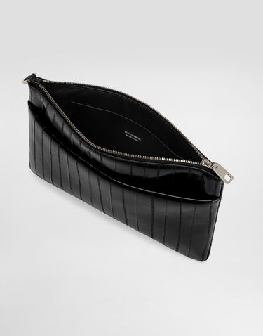 Kabelka Dolce & Gabbana Dolce & Gabbana Eel Skin Wristlet Clutch Čierna | BP3294A8M2480999, 3