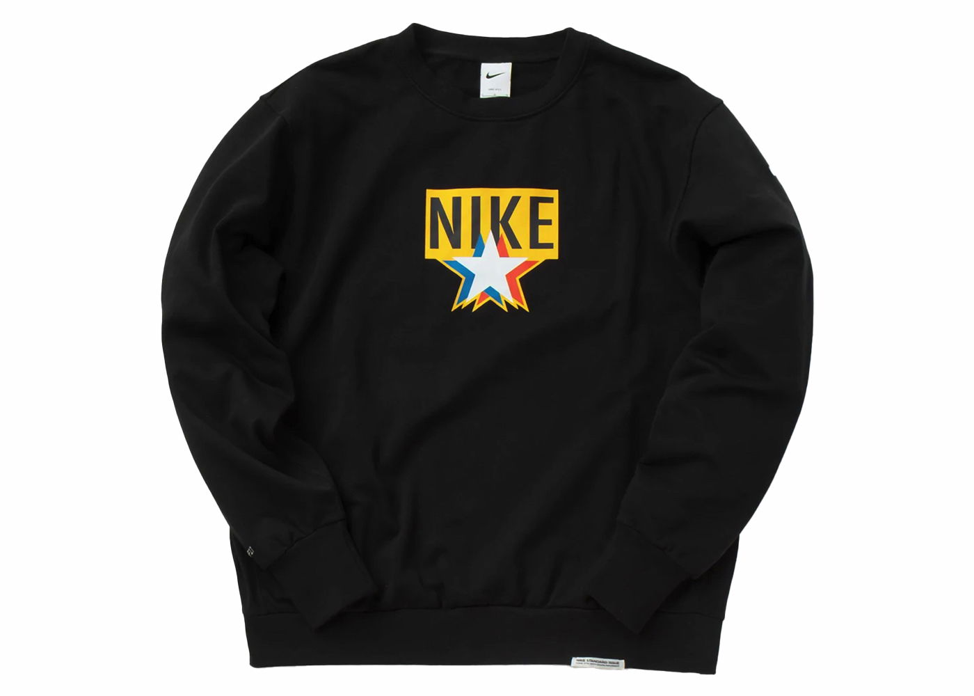 Tričko Nike Standard Issue Basketball Crew Sweatshirt Black Čierna | DH2849-010, 0