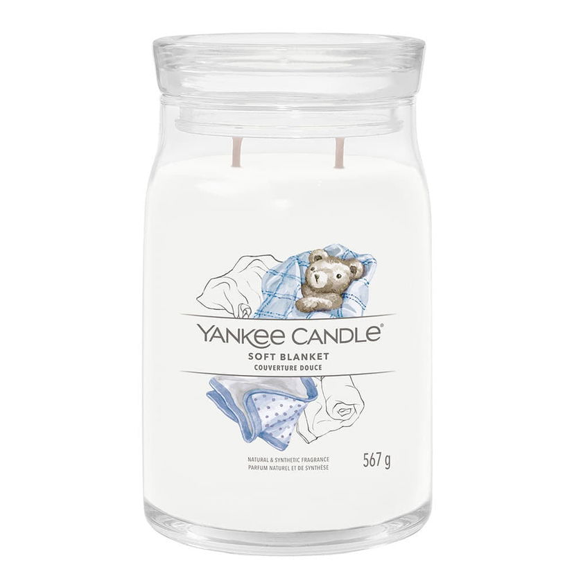 Sviečka Yankee Candle Signature Large Jar 2 Wicks Soft Blanket Biela | 40368