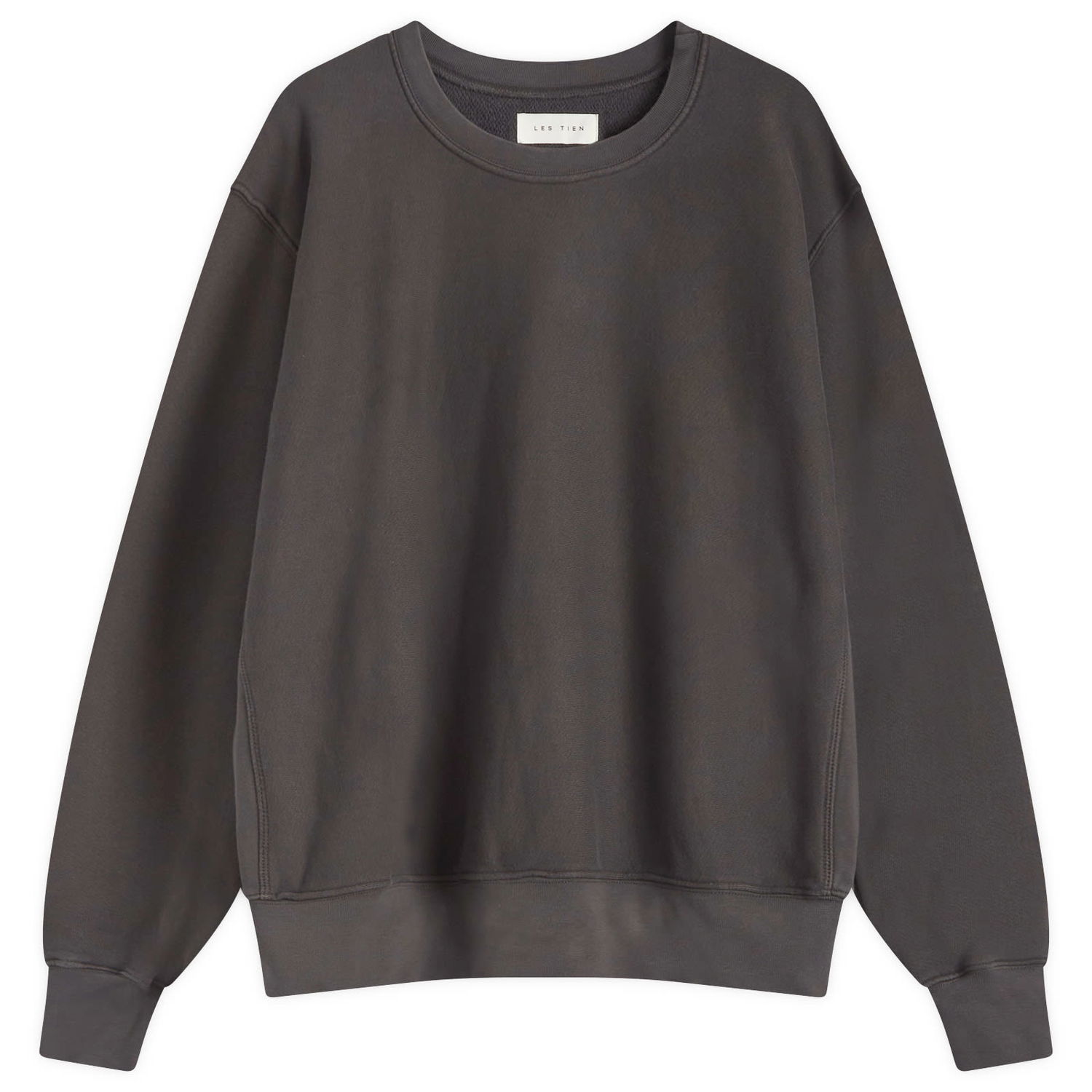 Mikina LES TIEN Heavyweight Crop Crew Sweatshirt Šedá | CF-1003-VTB, 1