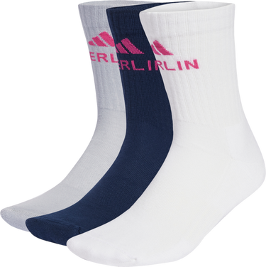 Ponožky adidas Originals BMW Berlin Marathon 2025 3 Pairs Quarter Socks Navy | jy7723, 0