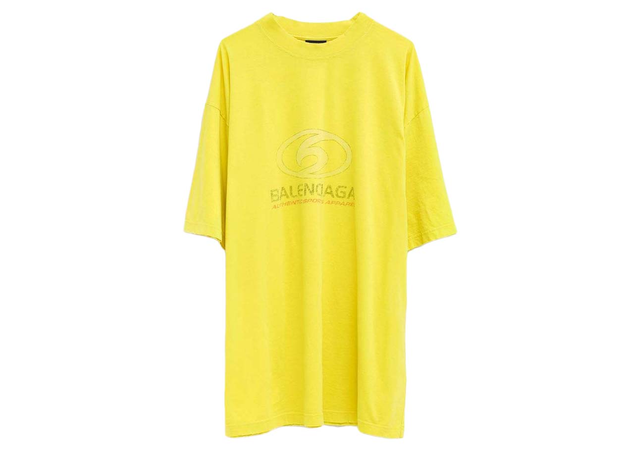 Tričko Balenciaga Surfer T-shirt Žltá | 764235 TPVM3, 0