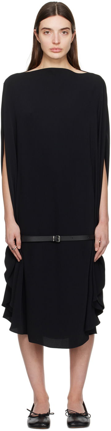 Šaty Maison Margiela MM6 Belted Midi Dress Čierna | S52DD0037 S43455, 0