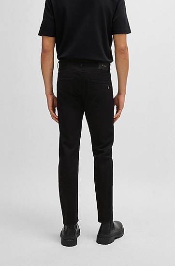 Džínsy BOSS Delaware Slim-Fit Jeans Čierna | 50520837, 1