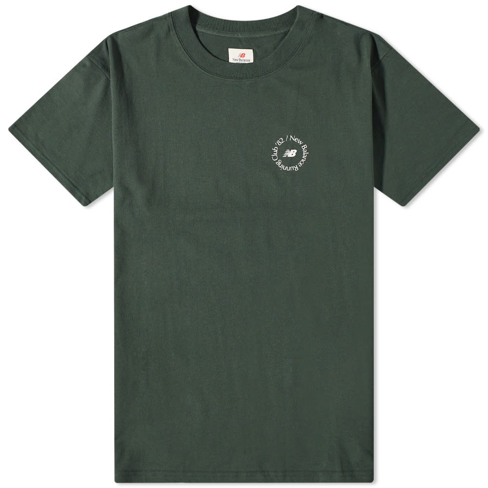 Tričko New Balance Made in USA Run Club Tee Zelené | MT23542_MTN, 0