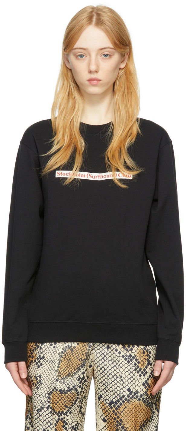 Mikina Stockholm (Surfboard) Club Cotton Sweatshirt Čierna | MER, 0