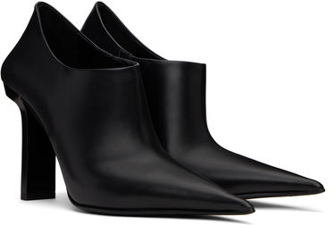 Tenisky a topánky Versace Black Leather Pointed Toe Ankle Boots Čierna | 1017822_DVT2P, 3