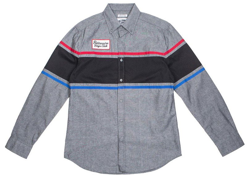 Košeľa BILLIONAIRE BOYS CLUB Billionaire Boys Club Service Bay Long Sleeve Shirt Šedá | 8911600CHAM