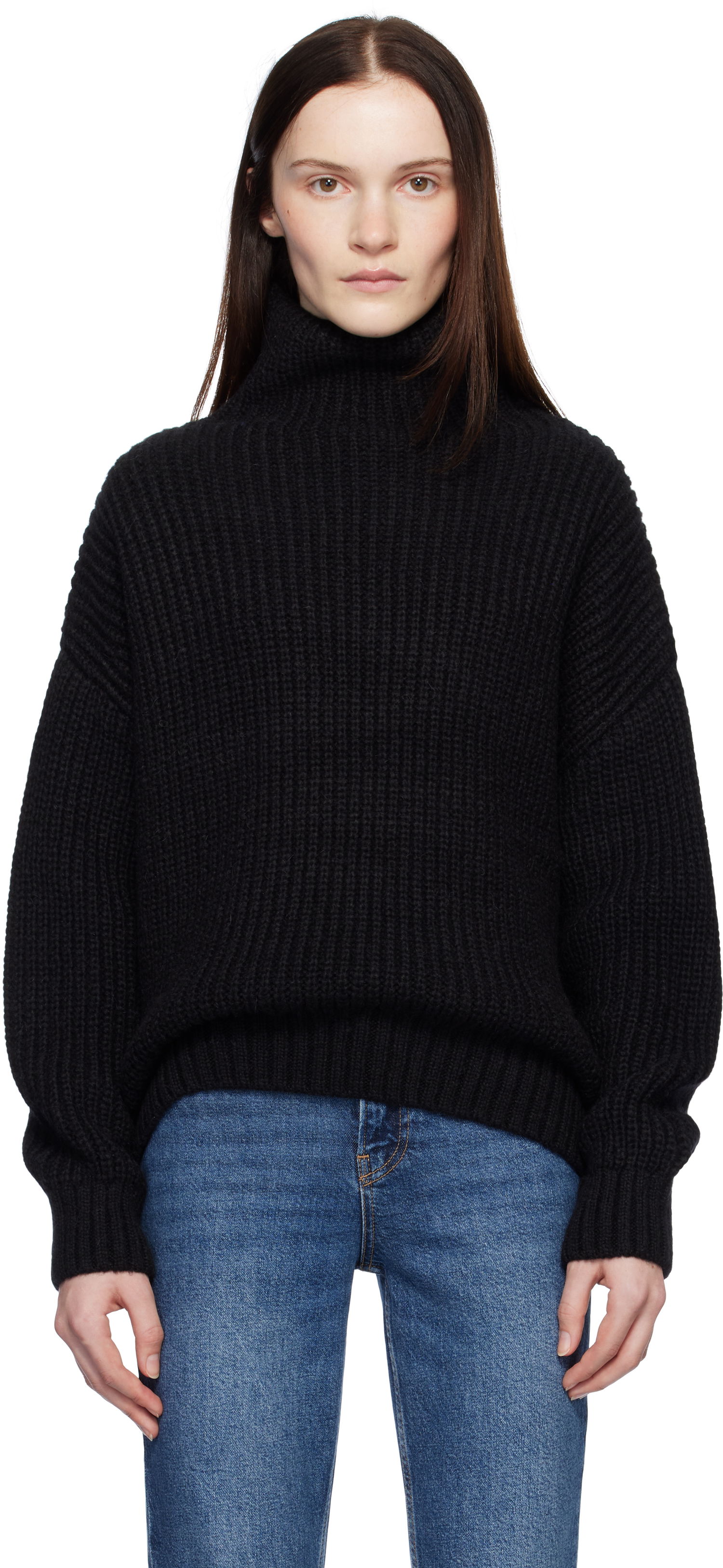 Sveter Anine Bing Sydney Knit Turtleneck Sweater Čierna | A-09-0102-000, 0