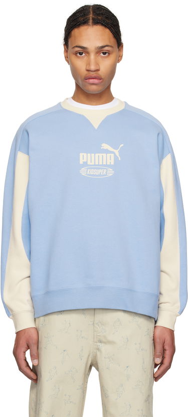 Sveter KidSuper KidSuper Studios King Crew Sweatshirt Modrá | 62670072, 0