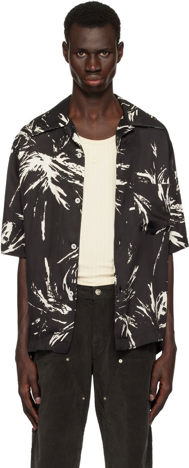 Košeľa Wales Bonner Wales Bonner Highlife Bowling Shirt Čierna | MS25SH08-VI05-9900 PRINT VISCOSE, 0