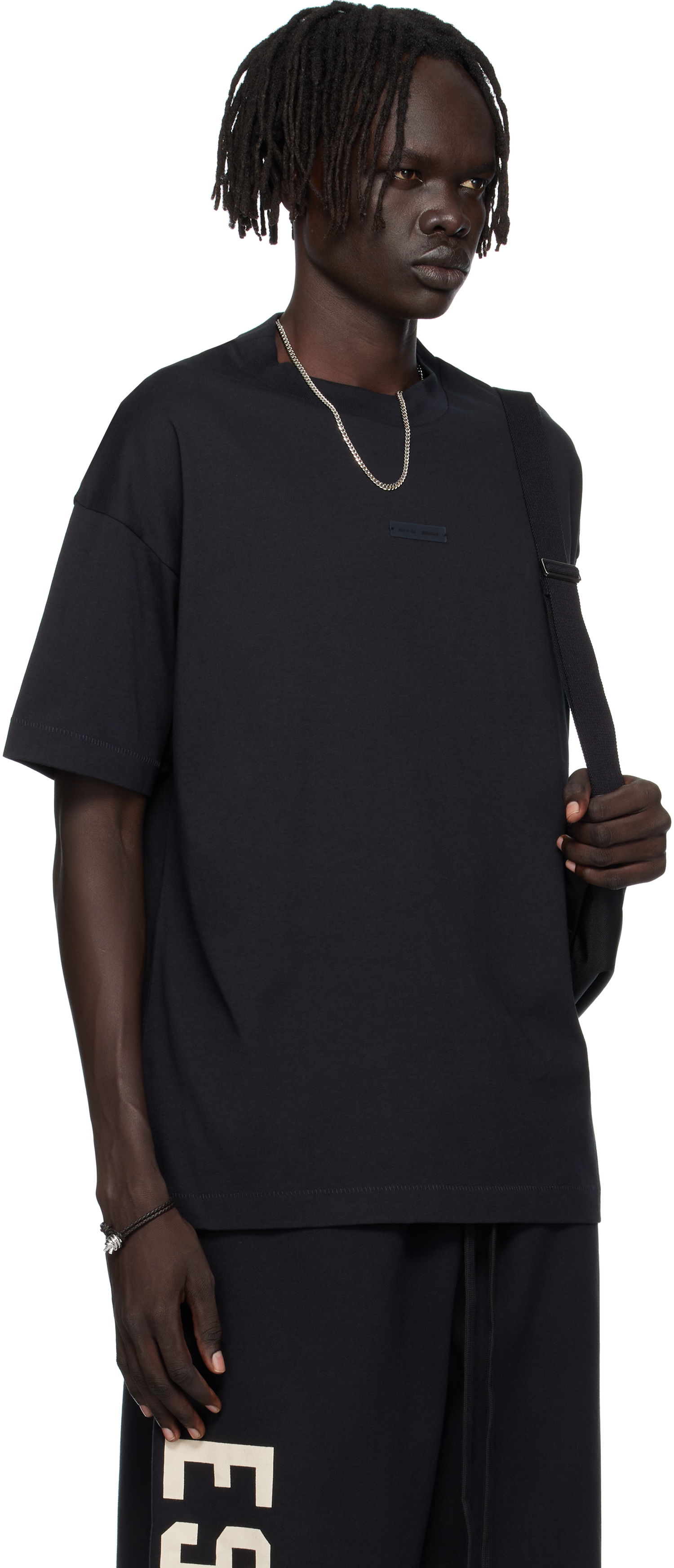 Tričko Fear of God Fear of God ESSENTIALS Classic Fit T-shirt Čierna | 125SP254190F, 1