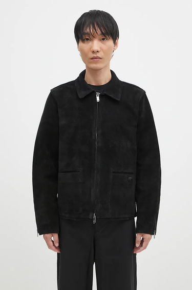 Bunda Filling Pieces Leather Jacket Suede Čierna | 75922791861, 0