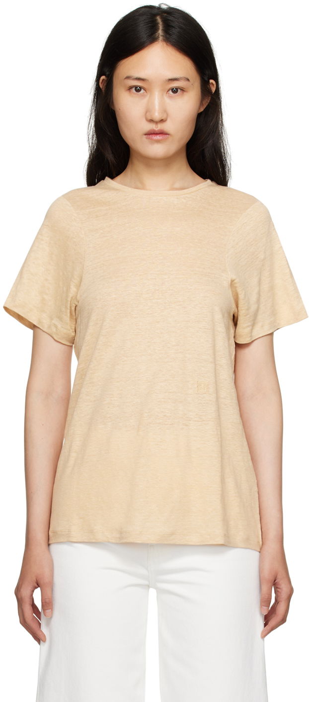 Tričko TOTEME TOTEME Monogram T-Shirt Béžová | 233-5055-253, 0