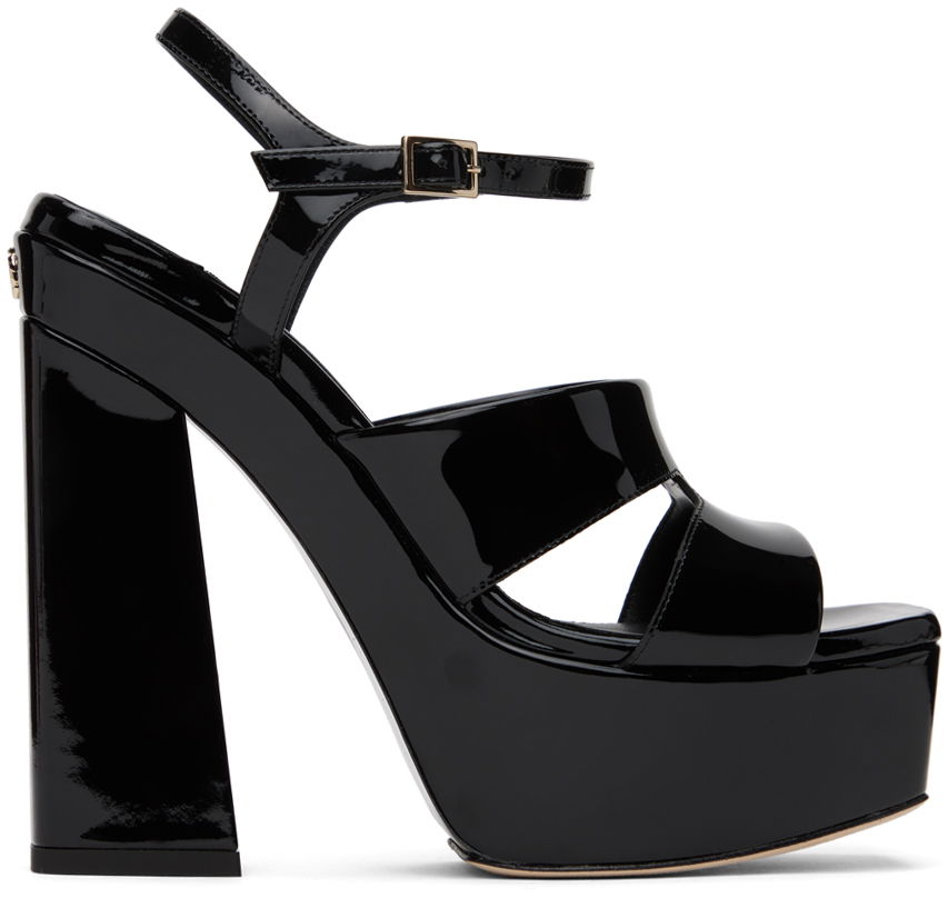 Doplnky Jimmy Choo Jimmy Choo Ellison/PF 140 Platform Heeled Sandals Čierna | ELLISON/PF 140 PAT, 0